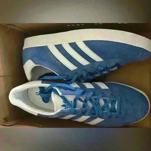 Brand new adidas Gazelle 85 Royal Blue White Size 10 1/2 - Picture 4 of 10